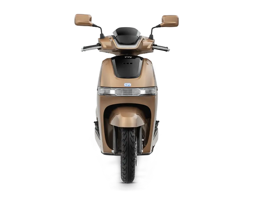 iQube Electric Bike Walnut Brown Front View